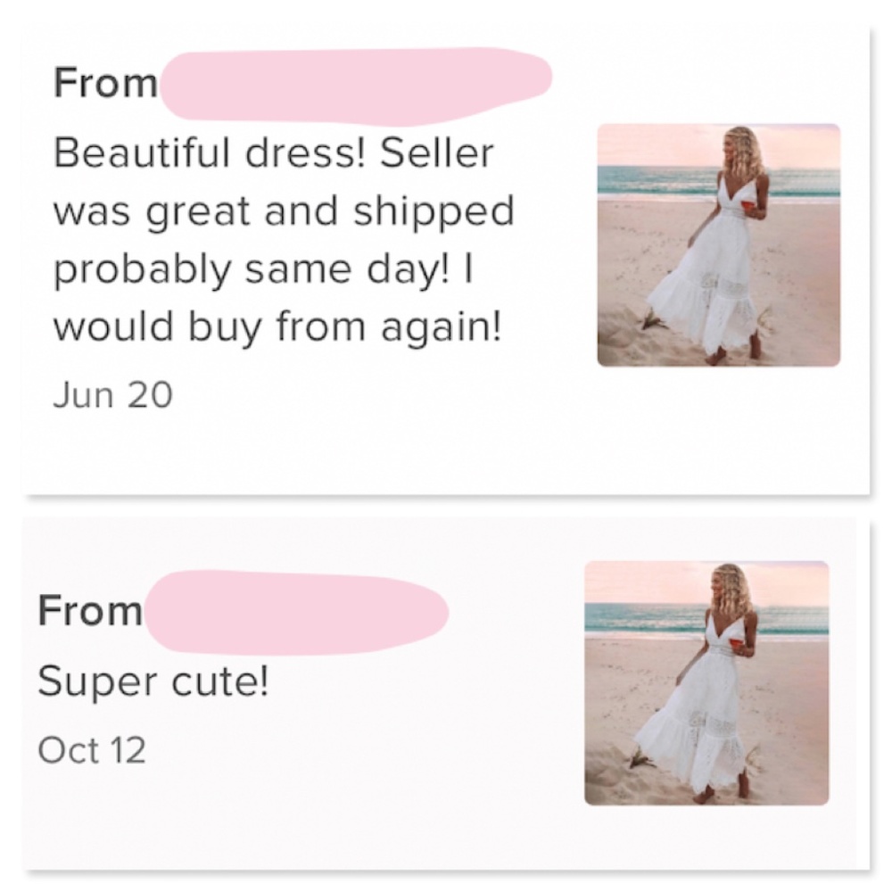 Boho V-Neck Long White Fit & Flared Cami Dress - Picture 11 of 15